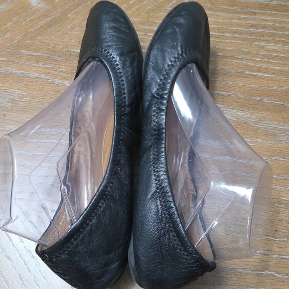 Lucky Brand Black Leather Ballet Flats, Size 9 - Picture 6 of 9